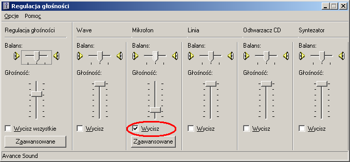 Panel wlasciwosci dzwieku w Windowsie
